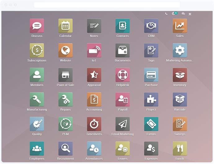 Odoo open source apps