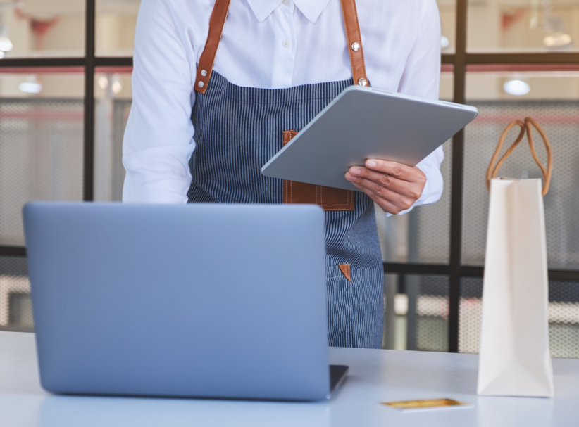 De webshop geïntegreerd met de rest van het  ERP-pakket